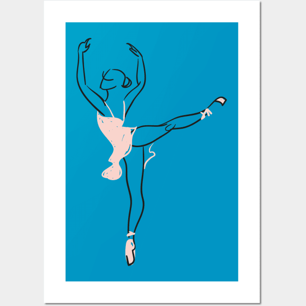 Ballerina Dancer Wall Art by Mako Design 